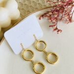 Aretes doble círculo y circones
