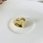 Anillo placa de corazón