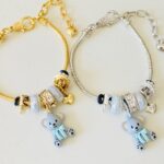 Pulsera pandorita oso gris