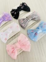 Moño Infantil Estrellas Rosadas