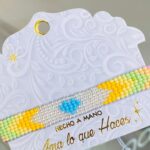 Manilla mostacilla corazón azul