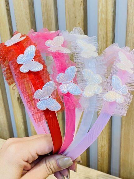 Balaca infantil mariposas blancas-tul