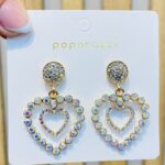 Arete corazón doble