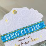 Manilla mostacilla Gratitud azul