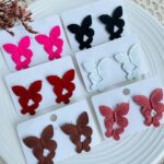 Aretes en pasta - Mariposas.