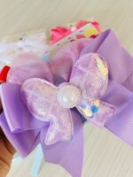 Moño Infantil Brillante Con Perla - Imagen 2