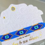 Manilla mostacilla azul ojo turco