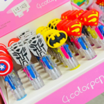 Mini lapiceros escudo super héroe