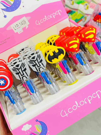 Mini lapiceros escudo super héroe