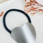 Pony cuff Corazón pequeño plateado