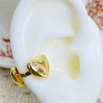 Earcuff Corazón doble