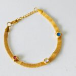 Pulsera PU Serpiente Plana 3 Dijes