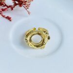 Anillo - Circular martillado.
