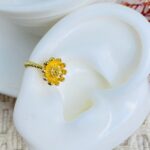 Earcuff - Flor hundida.