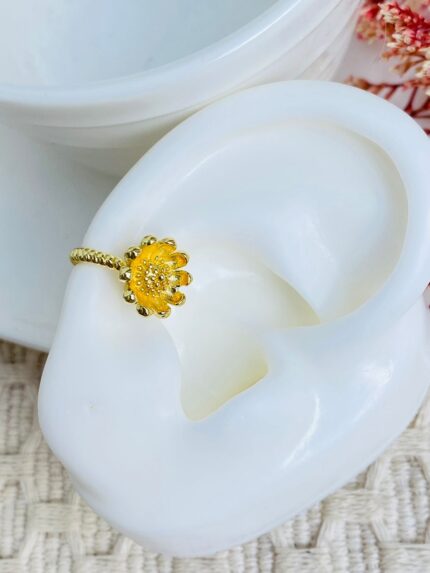Earcuff - Flor hundida.