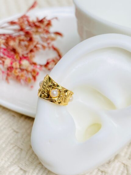 Earcuff - Cinta con perlitas.