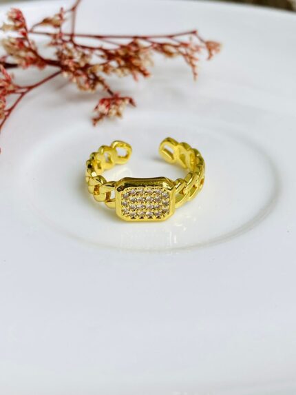 Anillo Rectángulo de circones