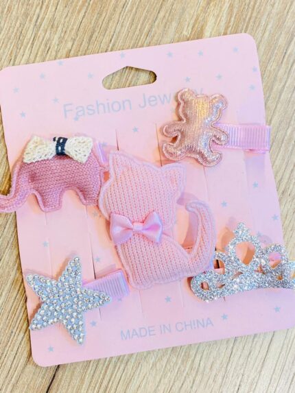 Pinzas Mini animalitos rosa