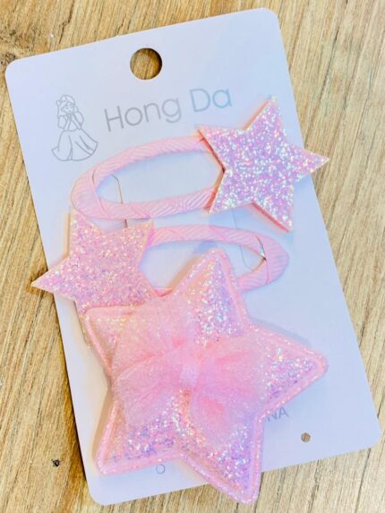 Pinzas Estrellitas rosa