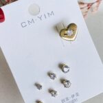Set con Earcuff Corazón con circón