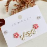 Set De Topos Flor Rosa