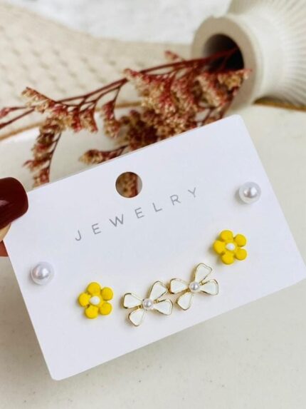 Set De Topos Flor Amarilla