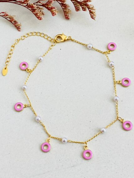Tobillera Aro Rosa