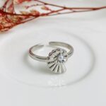 Anillo Coral Plateado