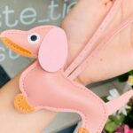 Llavero Perrito Rosa