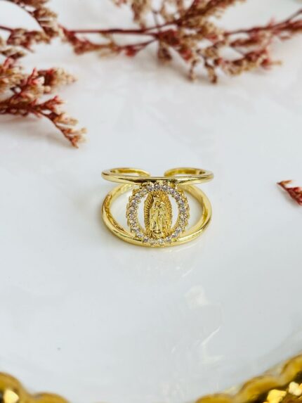 Anillo Virgen plateada