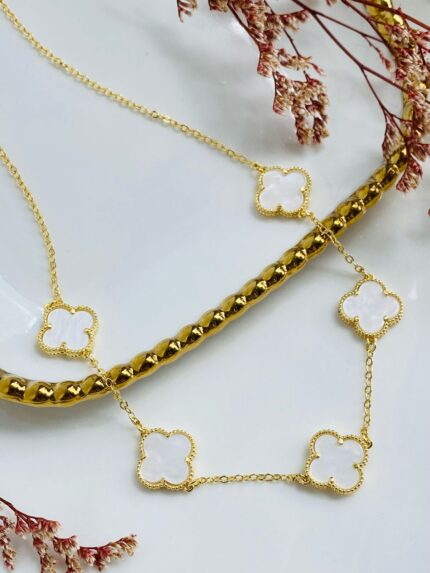 Cadena Van Cleef Blanca