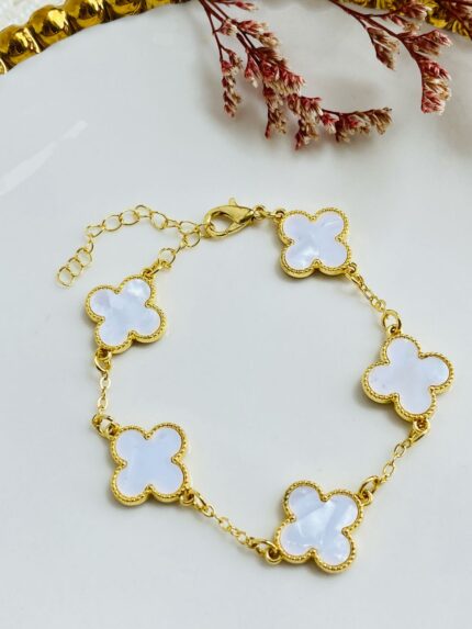 Pulsera Van Cleef Blanca