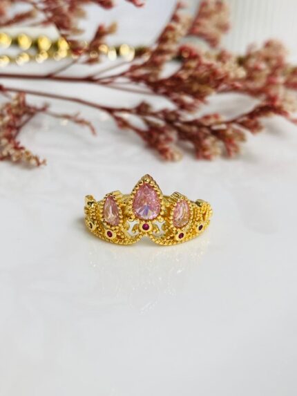Anillo Corona Rosa