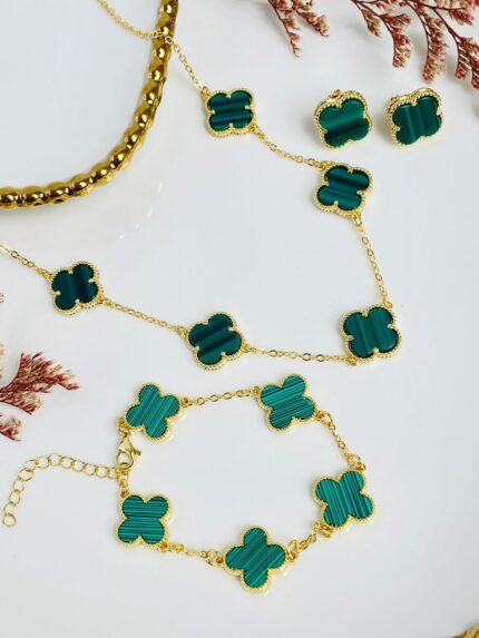 Set de Rodio Van Cleff Verde