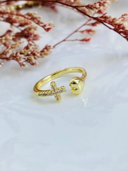 Anillo Cruz Corazón