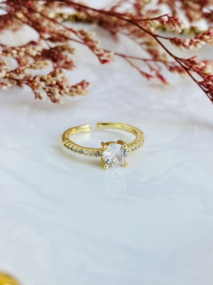 Anillo Cushion Blanco
