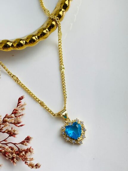 Cadena Corazón Mágico Azul