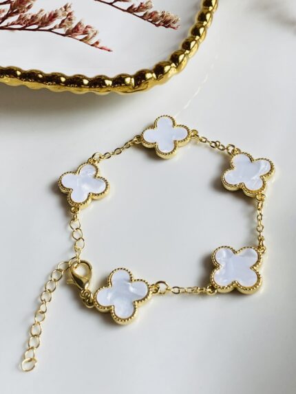 Pulsera Van Cleef Blanca