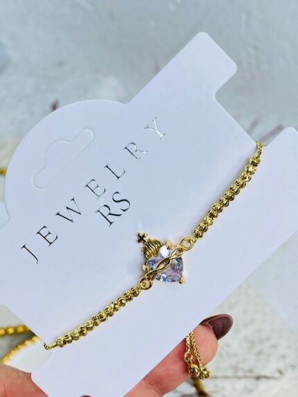 Pulsera Corazón Blanco