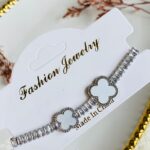 Pulsera Trébol Plateado