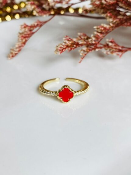 Anillo Van Cleef Rojo
