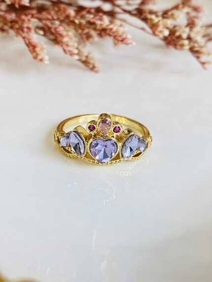 Anillo Corona Lila