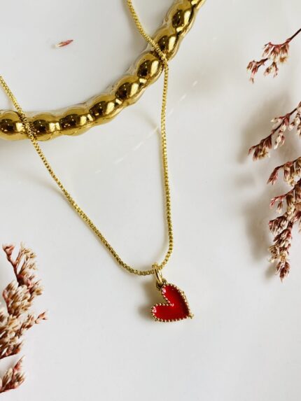 Cadena Corazoncito Rojo