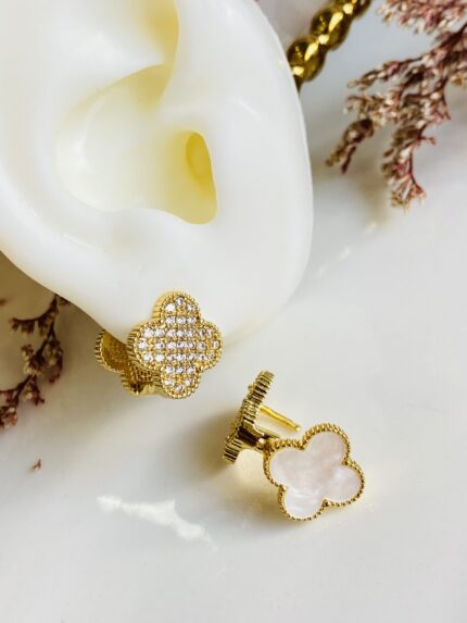 Arete Van Cleff Blanco/Circonado