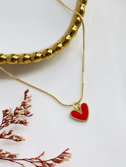 Cadena Corazoncito Rojo