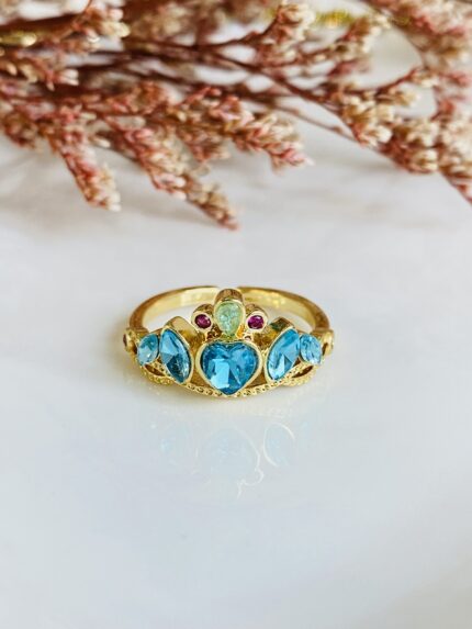 Anillo Corona Verde Menta