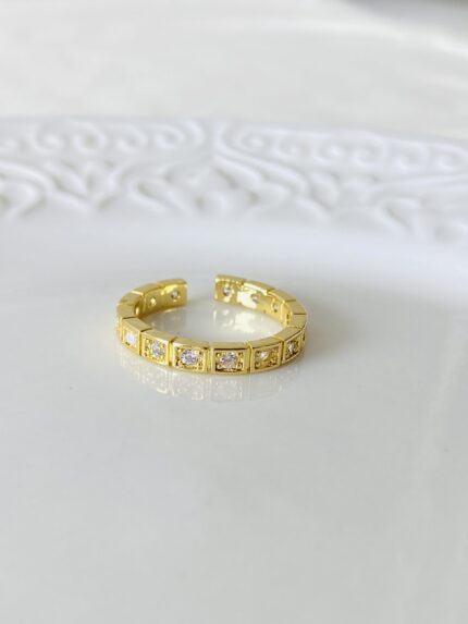 Anillo Cuadros Cristal