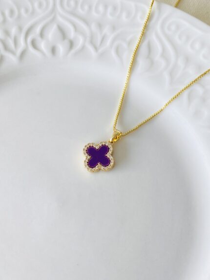 Cadena Van Cleef morado Circones