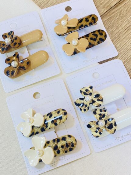 Pinza Dúo Flores Print