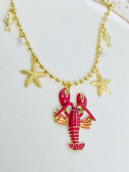 Cadena Charms Langosta Marinal